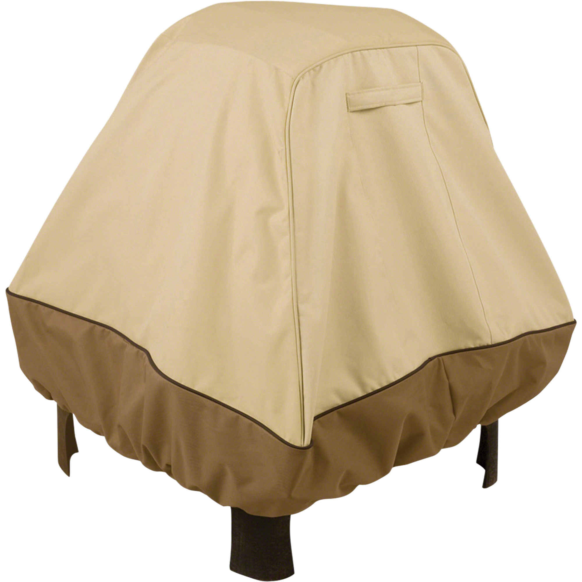 Classic Accessories Veranda Standup Fire Pit Cover, Pebble, 33 1/2in.L x 35 1/2in.W x 35in.H, Model# 72952